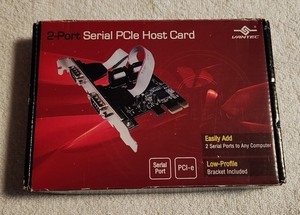 Vantec 2-Port Serial PCIe Host Card Model: UGT-PCE20SR NOS 