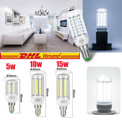 LED Mais Licht Leuchtmittel E14 5730 SMD 220V für Deckenfluter & Lampen