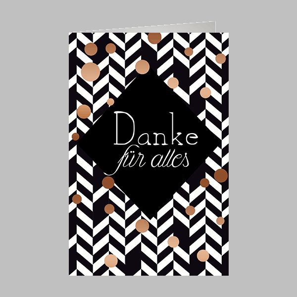 Danke - GlüCkwunschkarte Im Format 11,5 X 17 Cm Mit Umschlag - Danke FüR Alles,-image