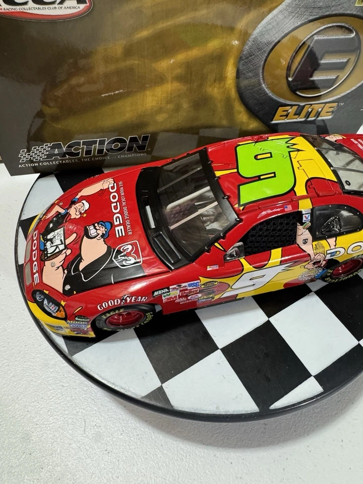 Kasey Kahne ELITE #9 Dodge Dealers Popeye 75th Anniversary 2004 1/24 Diecast - Image 3 of 4