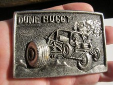 1978 DUNE BUGGY FIGURE THEME BELT BUCKLE VERY HEAVY- GW-4