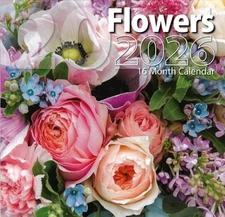 2026 Flowers 16-month (Sept 2025 - Dec 2026) 12"x12" Wall Calendar