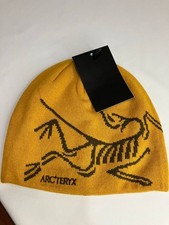 New Arc'teryx Bird Head Toque Yellow Merino Wool Knit Beanie Unisex Ski Hat