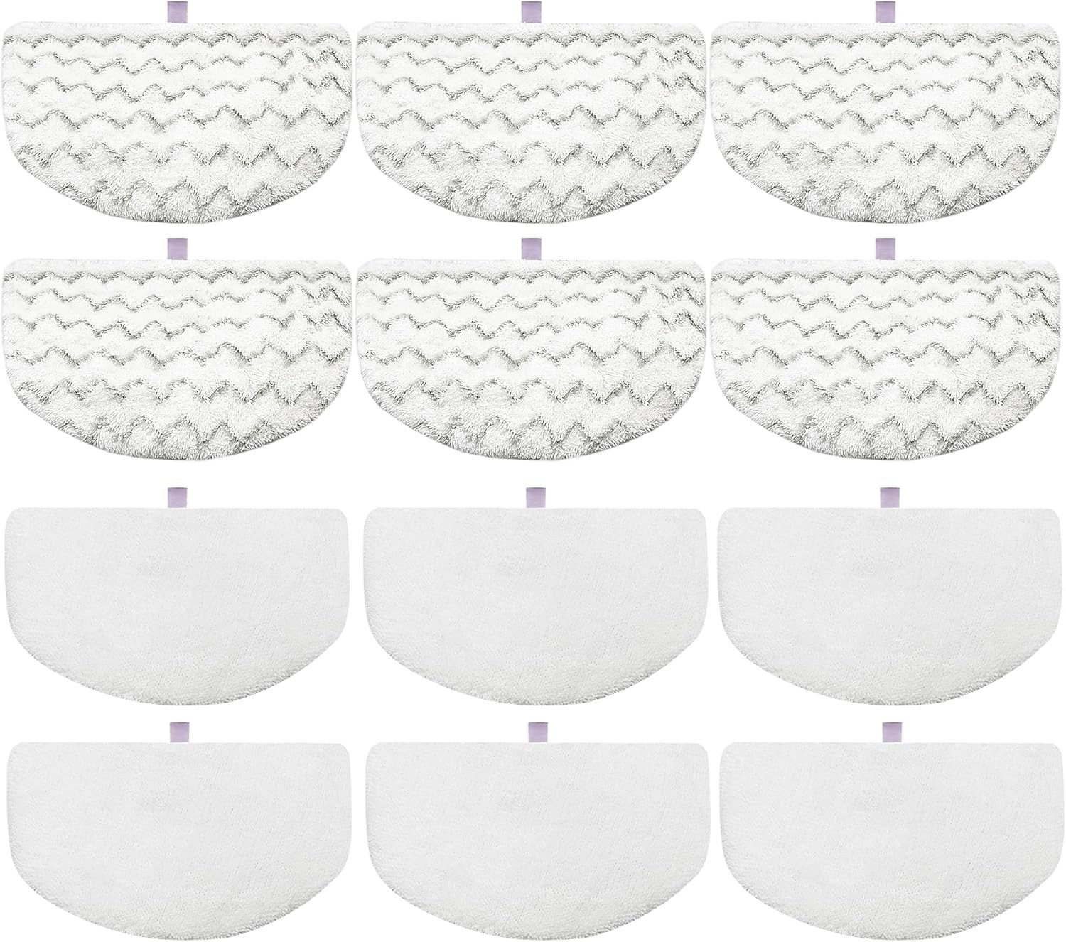 12 Pack 1940 1806 Steam Mop Pads Replacement for Bissell Pow