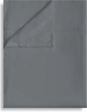 Full Flat Sheet Only, 1 Pack Top Bed Sheets, Soft Breathable Brushed Microfiber