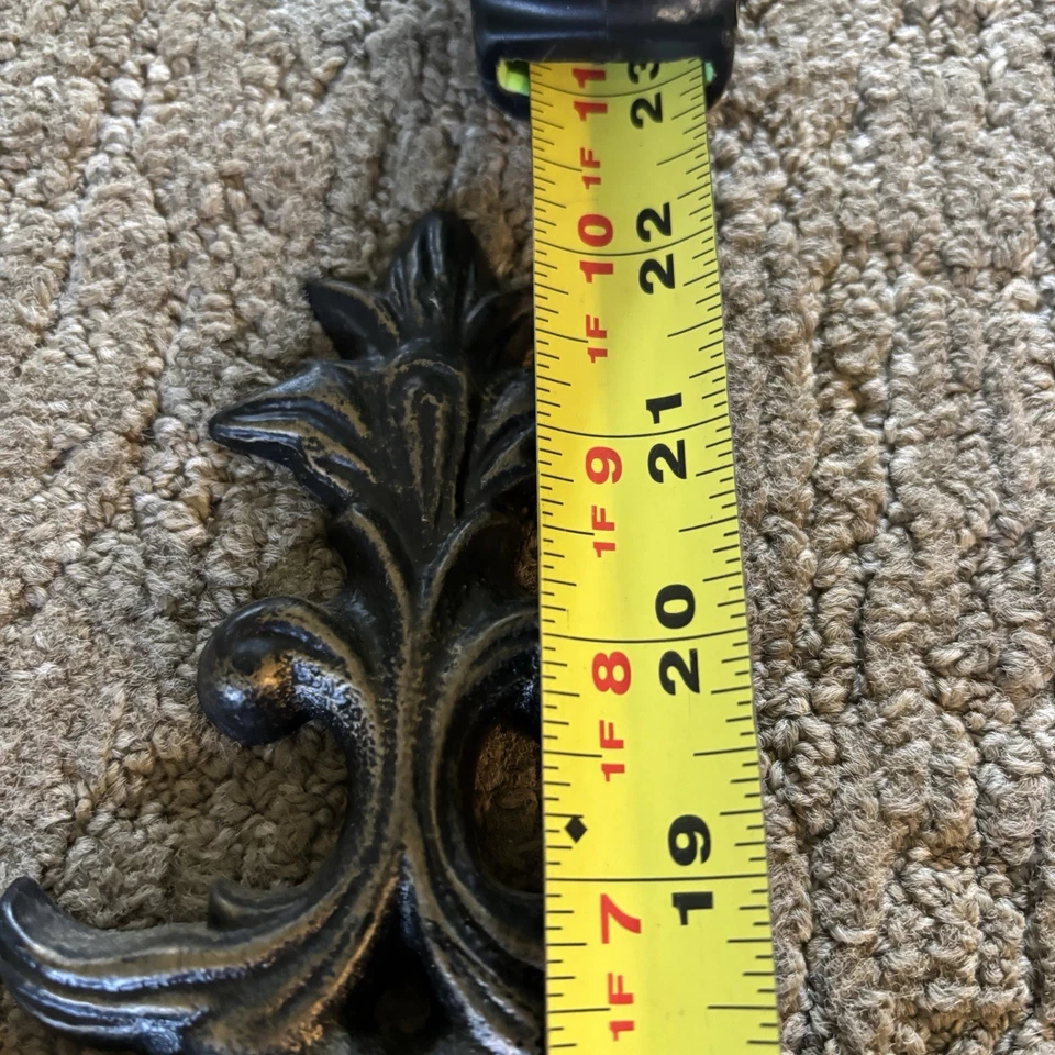 Винтажный кованое железо, камин экран, (Fleur De-Lis) черный, - Изображение 3 из 4