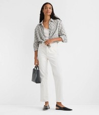 Ann Taylor LOFT Petite Straight Corduroy Pants in Whisper White Waist 26 Size 2