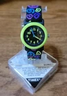 Vtg Timex Watch Kids Teen Neon Multicolor Analog Elastic Band