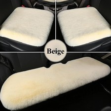 Plush Rabbit Fur Car Seat Cushion Winter Warm Thick Wool Square Driver Passenger Plush Rabbit Fur Car Seat Cushion Winter Warm Thick Wool Square Driver Passenger