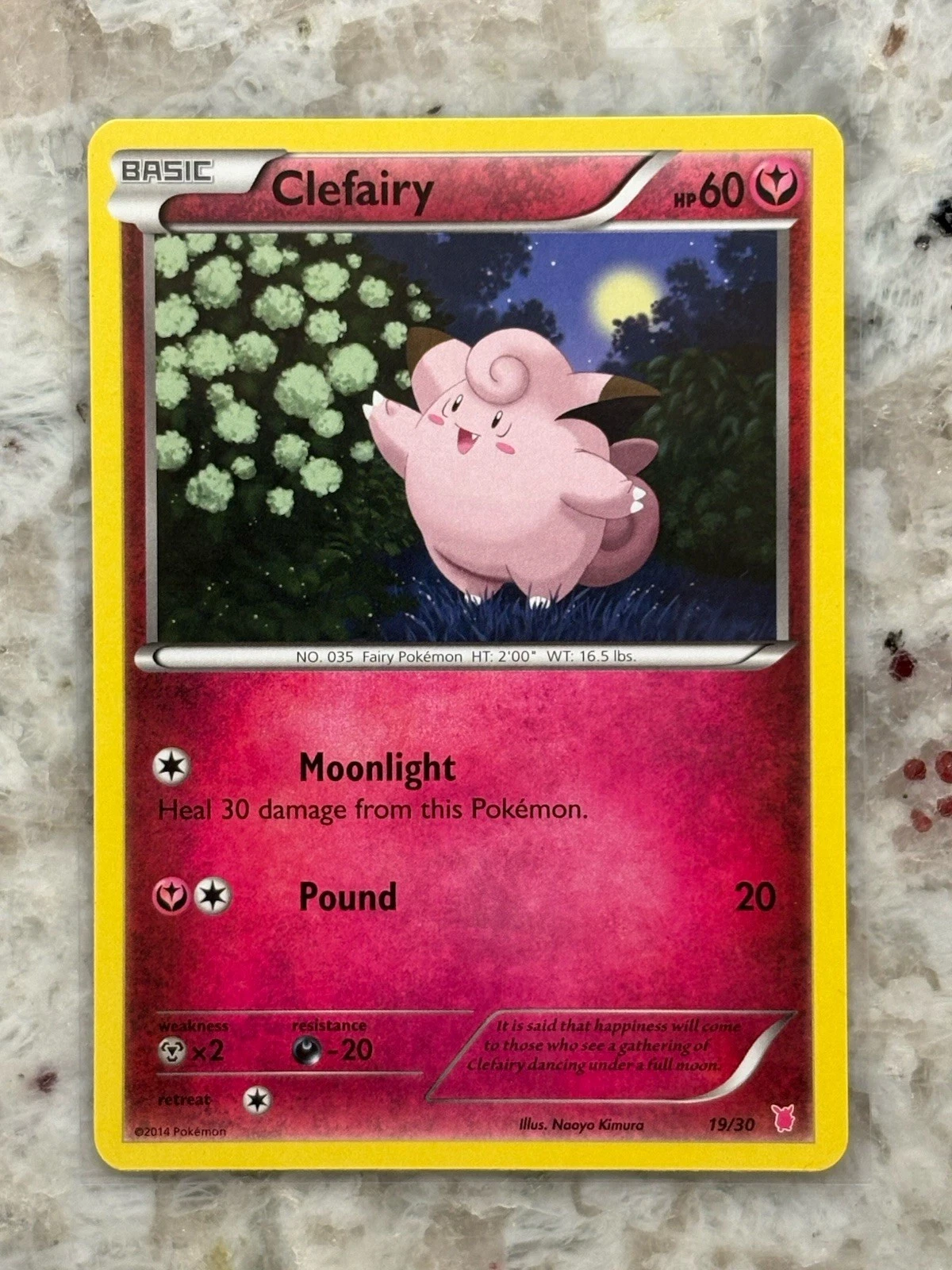 Pokémon TCG Clefairy 19/30 XY Trainer Kit: Bisharp & Wigglytuff
