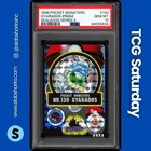 1998 POKEMON POCKET MONSTERS #130 GREEN GYARADOS PRISM SEALDASS SERIES 3 PSA 10