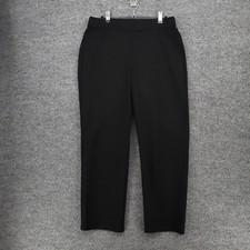 Eileen Fisher Pants Womens S Small Black Ponte Minimalist Hi Rise Pull On Ankle