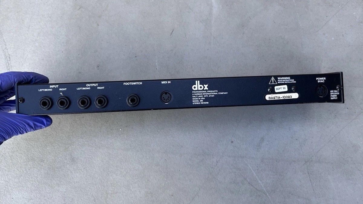 DBX Project 1 Stereo Reverb 290 Rack Gear Rackmount Pro Audo *No