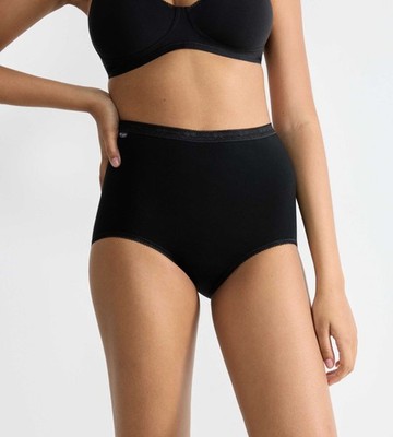 Sloggi 10007656 Basic Maxi Slip 3 Stück 95% Baumwolle schwarz
