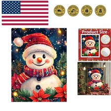 Christmas Paint by Numbers for Adult,Snowman Paint by Numbers Kit for Adults ...