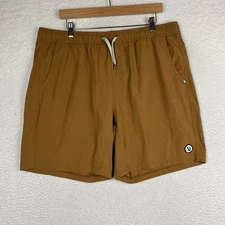 Vuori Kore Shorts Mens Size 2XL Turmeric Lined Performance Gym Yoga Run Athletic