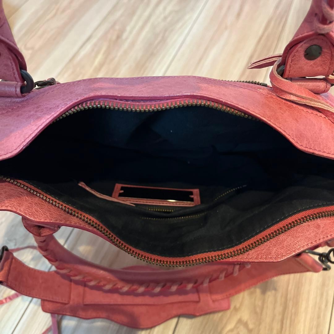 Balenciaga The First Bag Pink Leather Satchel Designer Handbag Iconic Style thumbnail 13