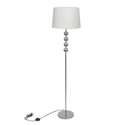 Stehlampe Stehleuchte Wohnzimmerlampe Standleuchte Lampe Weiß/Schwarz vidaXL