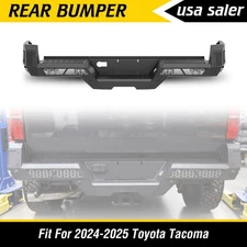 Modular Rear Bumper For 2024 2025 Toyota Tacoma w/A Set Of 4" Square Pod Lights