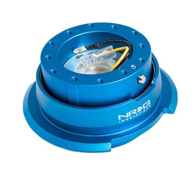 NRG SRK-280BL Quick Release Kit Gen 2.8 - Blue / Blue Ring