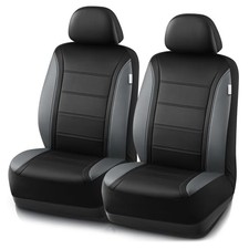 Leather Seat Covers, Breathable Car Seat Covers Front Seat for Gray Front