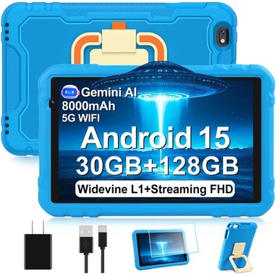 2026 Tablet 10 inch Android 15 Tablets 30GB RAM 128GB ROM 1TB Expand, 8000mAh