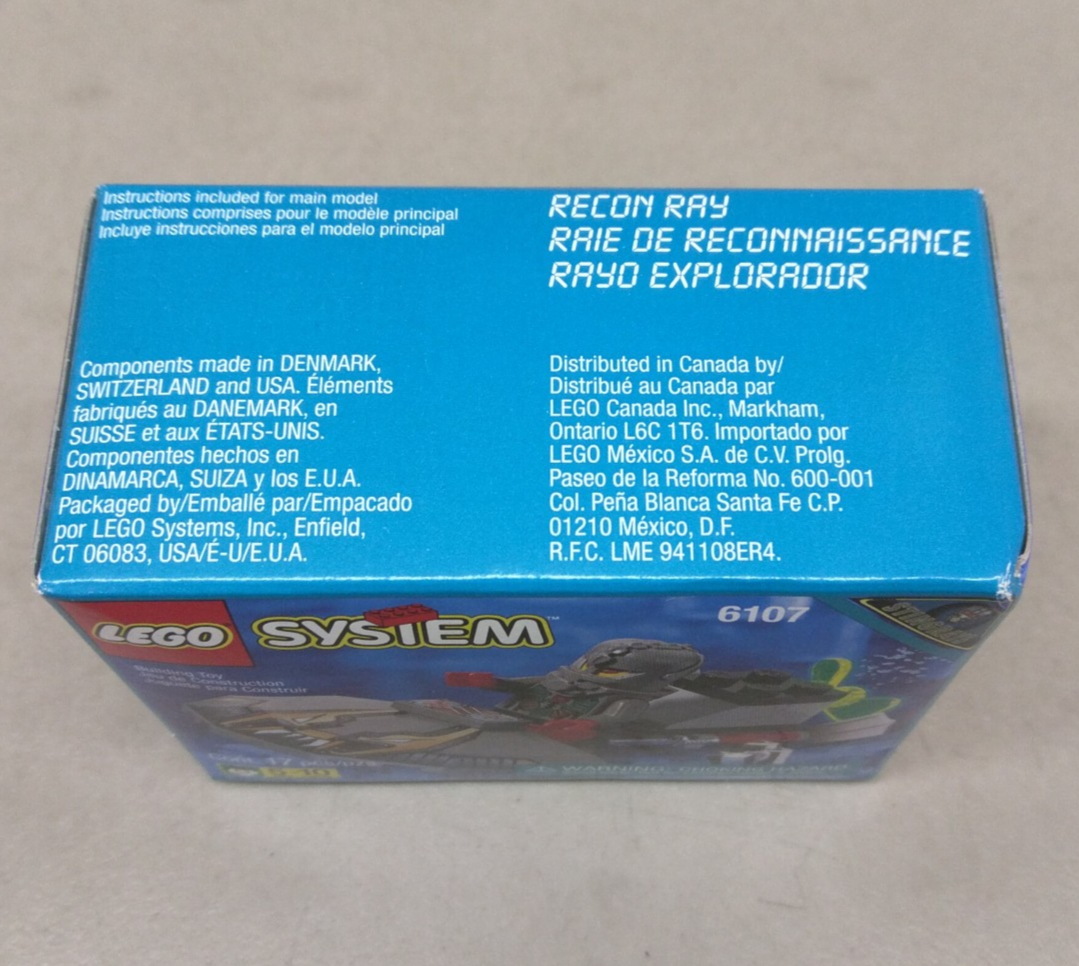 LEGO Stingrays 6107 Recon Ray NEW RARE! Aquazone Underwater Chrome
