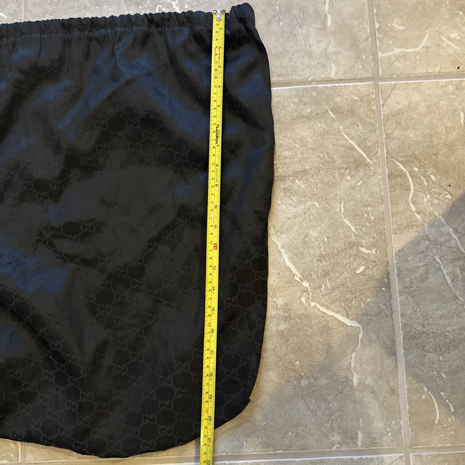 Authentic Gucci Monogram Drawstring Dust Bag Brow… - image 4