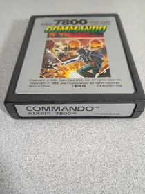 Commando Atari 7800 1989 With Box And Manual Tested Works