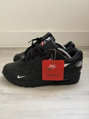Nike Supreme Air Max 1  87 SP Black White Size 8