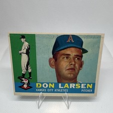 Topps 1960 Don Larsen #353 Kansas City Athletics Base Set Baseball Card