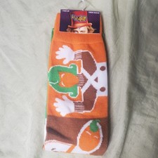 New Willy Wonka Chocolate Factory Oompa Loomp Crew socks - Size 6-12