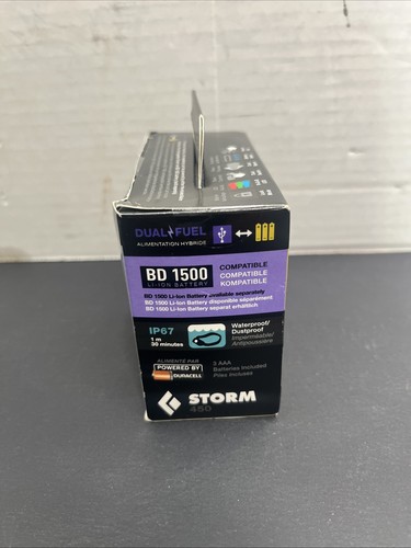 Faro Black Diamond Storm 450: 450 lúmenes oliva oscuro impermeable NUEVO - Imagen 2 de 5