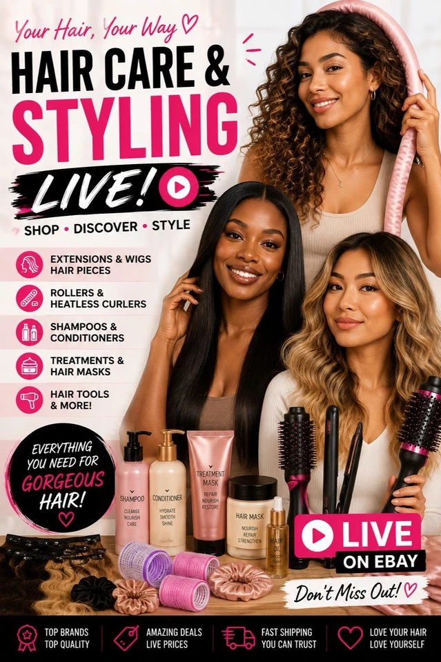 Hair Care & Styling  Extensions, Wigs, Curlers, Shampoo, Treatments Tools
