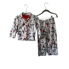 Dr. Suess THE GRINCH White  Red 2 pc Pajama Set Size 3T