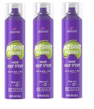 BL Aussie Hairspray Instant Volume Strong Hold 10oz X 3 Packs