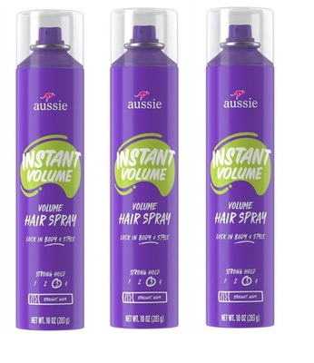 #ad BL Aussie Hairspray Instant Volume Strong Hold 10oz X 3 Packs $34.35
