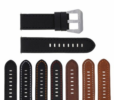 20-22-24MM LEATHER WATCH BAND STRAP FOR BREITLING NAVITIMER, BENTLEY PILOT WATCH
