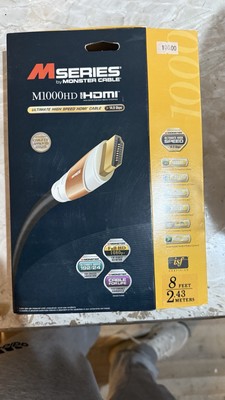 HDMI Kabel Monster Cable M-1000 HD HDMI 8 Feet Gold Contact Connectors