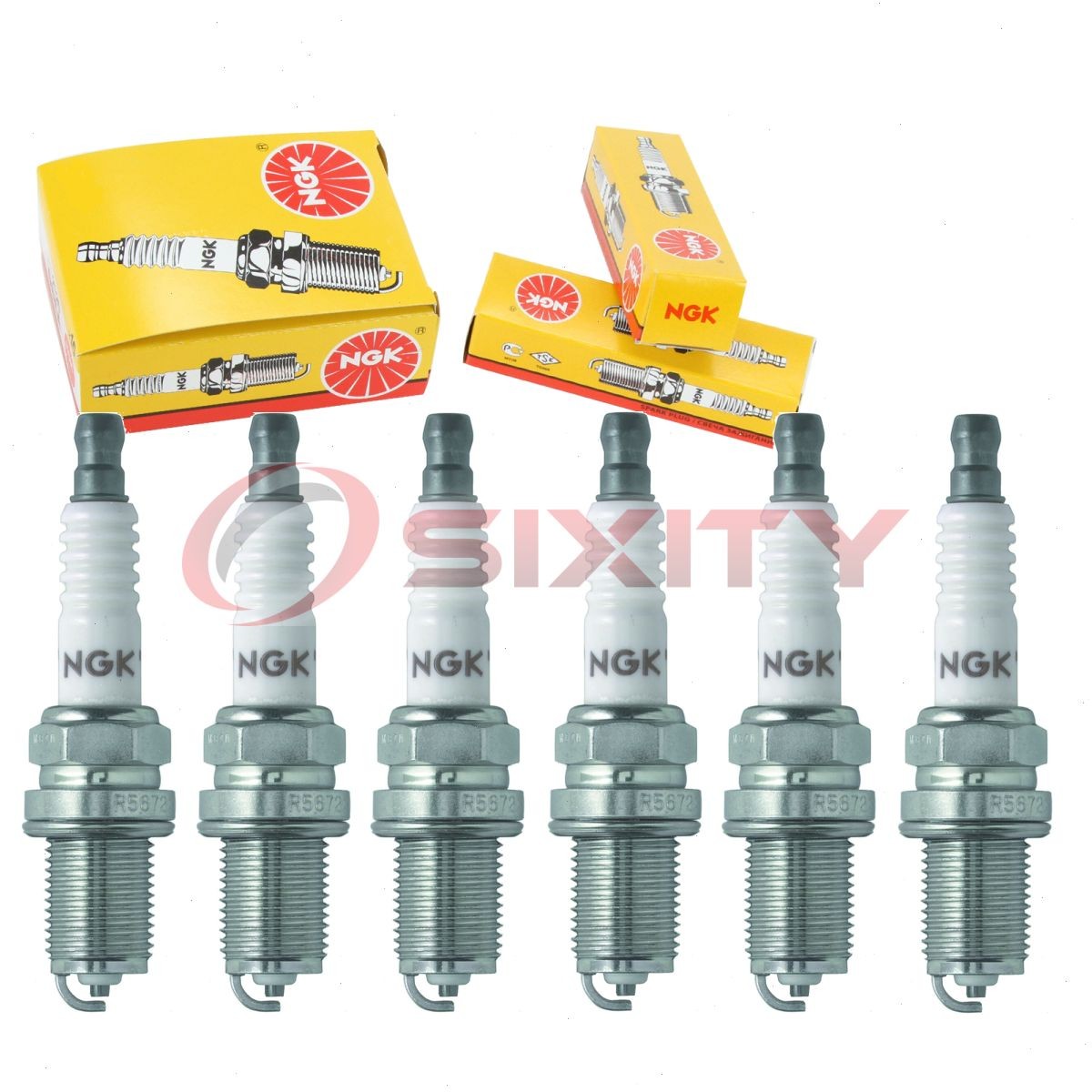 6 pc NGK 6775 BPR6ES BLYB Standard Spark Plugs for WR8DC WR7DP WR7DDC4 WR7DC er
