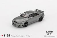 (Pre-Order) Mini Gt #1028 Nissan Skyline GT-R Dark Metal Gray (Nismo BCNR33 Crs