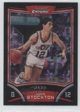 2008 Bowman Draft Picks & Stars Chrome X-Fractor /299 John Stockton #103 HOF 7zf