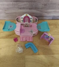 Vintage Polly Pocket Caboodles Jewel Mansion Playset 1993 + Accessories & POLLY