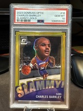 2023-24 Donruss Optic Slammy! Charles Barkley #16 Gold /10 PSA 10 CASE HIT!