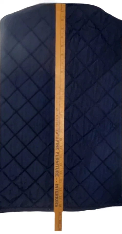 全新无标签男式绗缝海军 Coleman 背心 S 码带/口袋 — 第 4/4 张图片