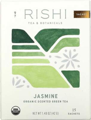 Rishi Tea Jasmine Green Tea - 15 sachets (Pack of 3)