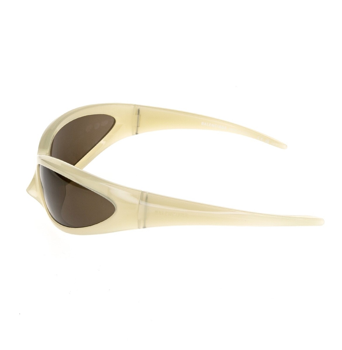 BALENCIAGA Skin Cat ユニセックスサングラスBB0251S BALENCIAGA SKIN 0251 Wrap Cat Mask Light Yellow Brown