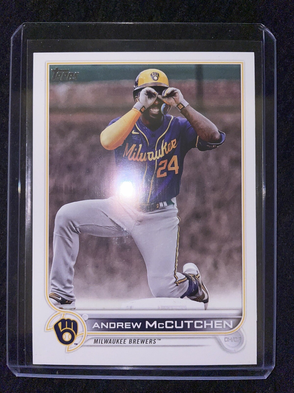 2022 Topps Update Andrew McCutchen US251 Image Variation Short Print SP Brewers