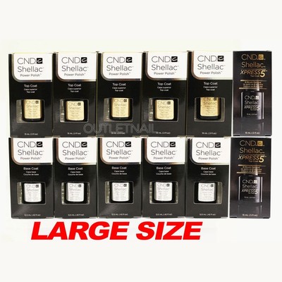 CND SHELLAC UV Gel Set Of 12 Big Large BASE or TOP COAT or XPRESS5 0.5oz 15 mL