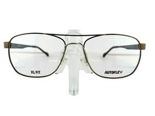 AUTOFLEX 113 210 BROWN 57-17-145 XL FIT MEMORY TITANIUM Eyeglass Frames